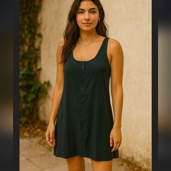 Athleta Ultimate 2 In 1 Support Dress  in Oceanic Teal/Oasis Blue - Picture 1 of 8
